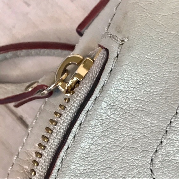 Kate Spade Light Grey Foldover Crossbody Bag - Picture 5 of 8